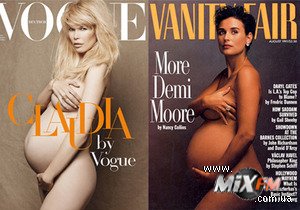 Клаудия Шиффер обнажилась для Vogue на девятом месяце беременности